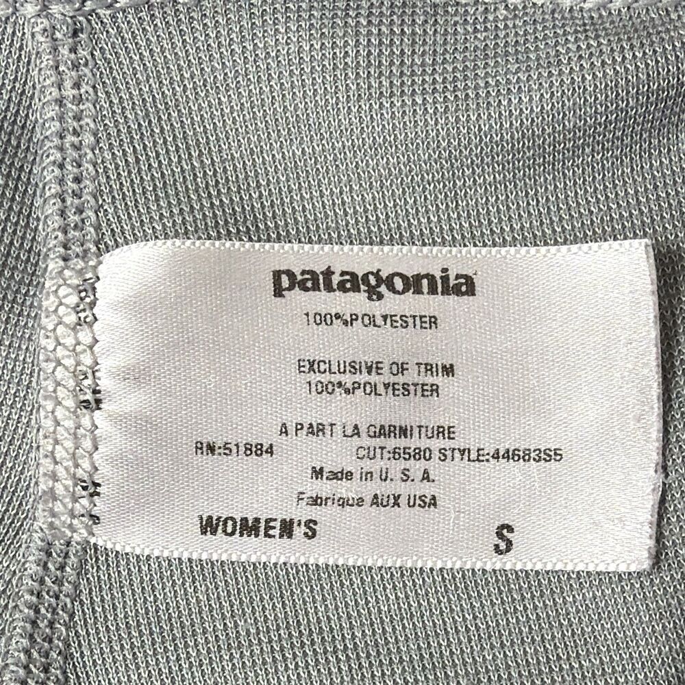 Patagonia Capilene Women's Small Gray base layer Polyester Knit Elastic Waist - Picture 4 of 6